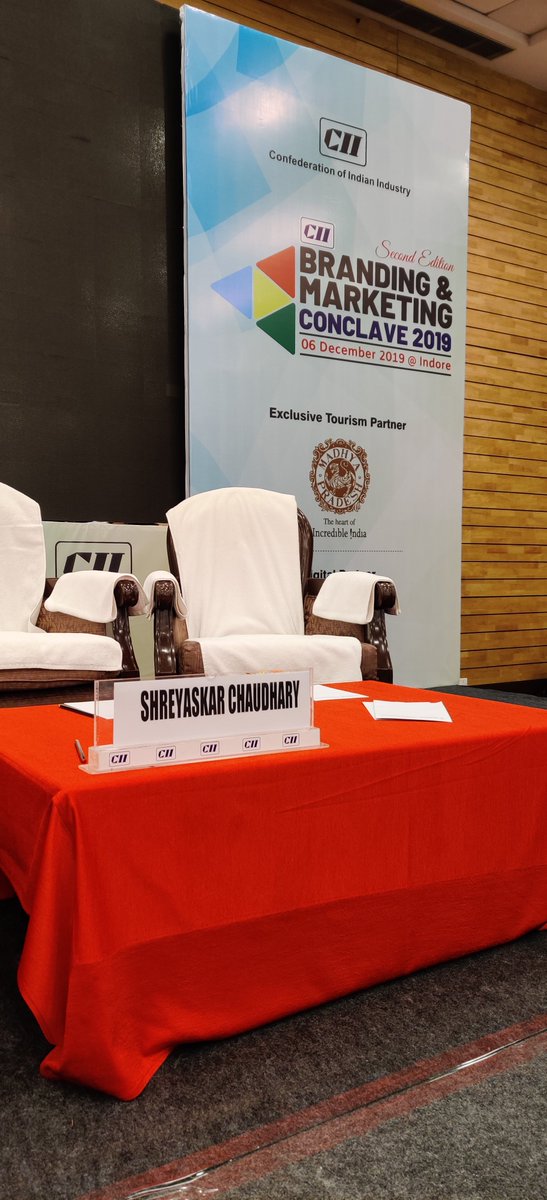 pratibhasyn's tweet photo. #CII second Edition #Branding &amp; #Marketing #Conclave 2019 #Indore https://t.co/0FDtaPnVha