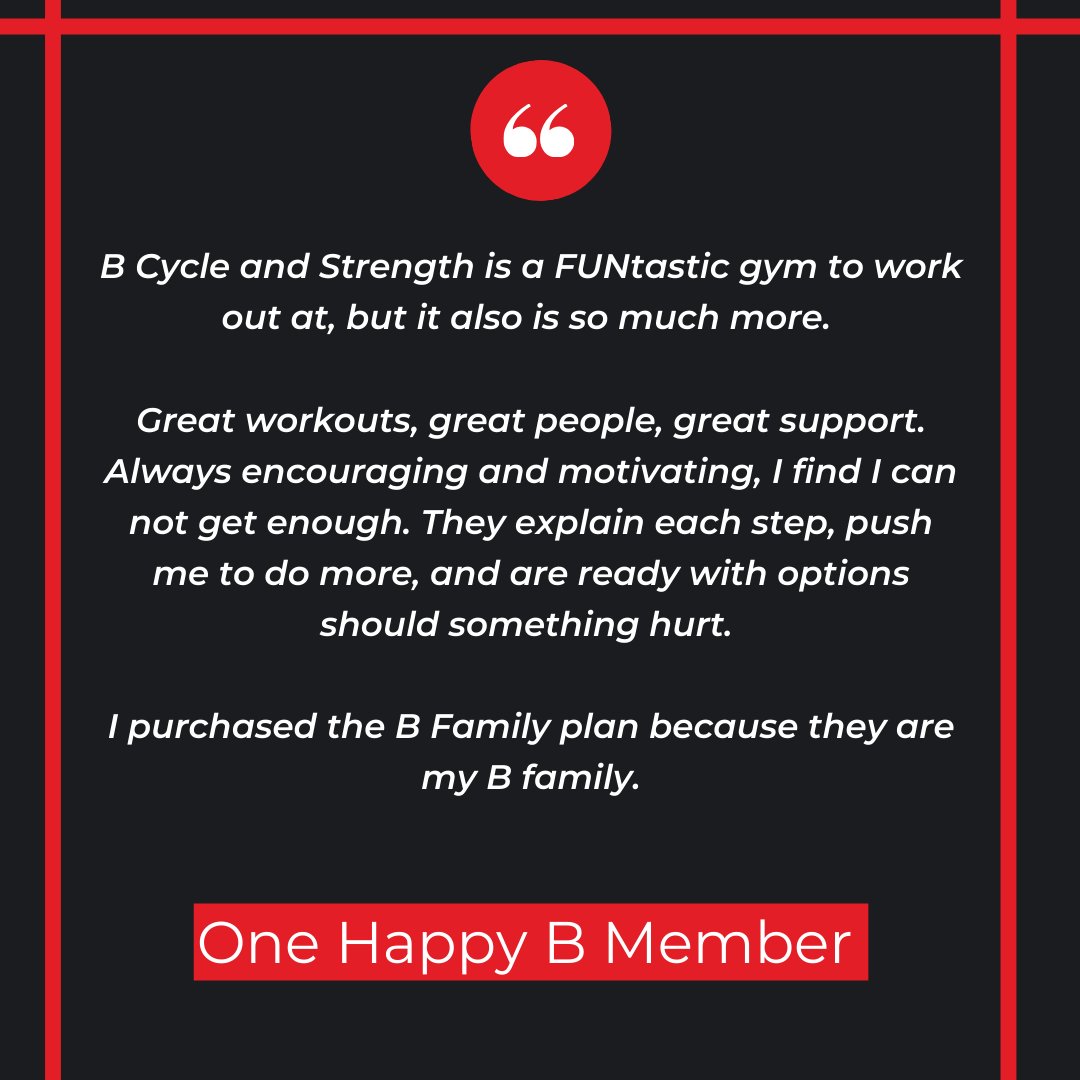 B_IndoorCycle's tweet photo. What do you look for when choosing your #gym or fitness studio...
Will I get a great workout?
Am I comfortable there? 
Do I have the support and direction I need? 
Is it my home away from home?
At B, we work hard to make sure the answer to each of these is YES. #supportlocal https://t.co/2dtwpkeOHm