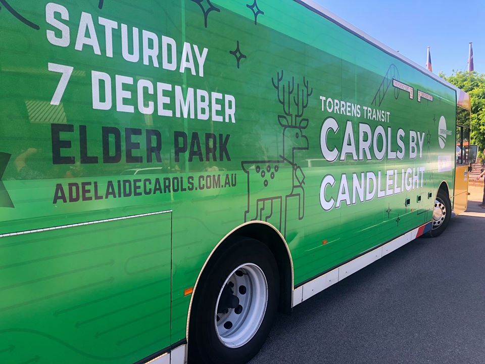The Torrens Transit Christmas bus has been unveiled at Novita’s Regency Park hub.

This bus has been specifically created to transport Santa to this year’s Torrens Transit Carols by Candlelight. Get a glimpse of it in and around Adelaide from today. 🎄#pttocarols