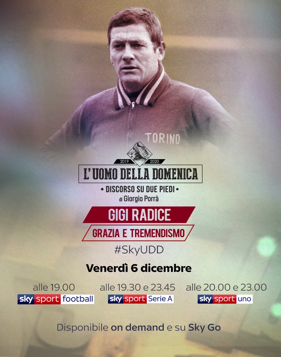 Anni ruggenti, di 'grazia e tremendismo'. Lo speciale di Giorgio Porrà su #GigiRadice a un anno dalla scomparsa. Stasera la prima su #SkySportFootball alle 19.00
#SkyUdd @TorinoFC_1906 @acmilan