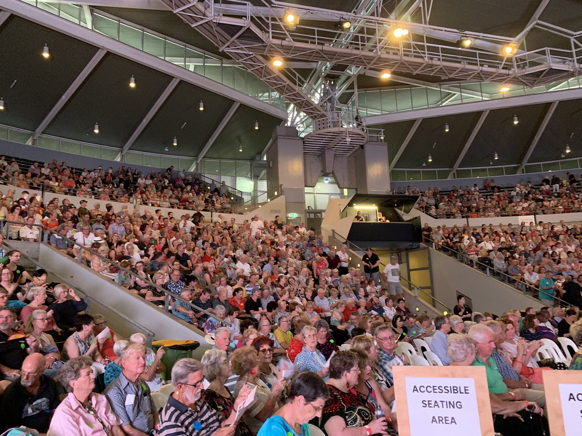 m_purtell's tweet photo. What a fabulous crowd of @abcbrisbane listeners we have all ready for the #qldgives concert. Not long to go now, make sure you tune in from 7pm. Thank you to everyone for their support of the #QldRFS https://t.co/Gabf3X9GWq