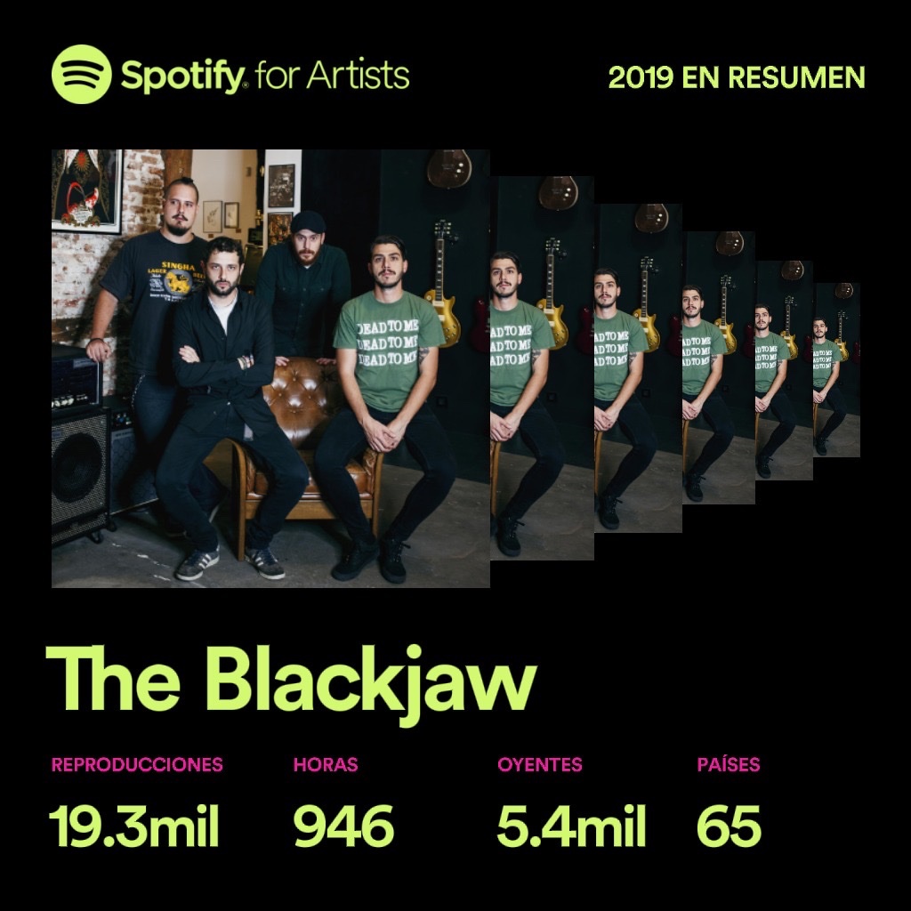 TheBlackjaw's tweet photo. Thanks for an amazing year, letโs keep this thing going in 2020! #theblackjaw #spotifywrapped2019 #stillpoortho https://t.co/UinyvJiuNx