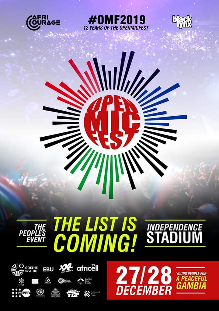 BTEnt_Gambia's tweet photo. Who do you want to be on the list of performing artistes?
#OpenMic2019
@openmicfest
@gmrating
@jlive_music
@iamjizzle_
@St_Singhateh
@BadmanWaagan
@WMAGambia https://t.co/ND45IVTG0m