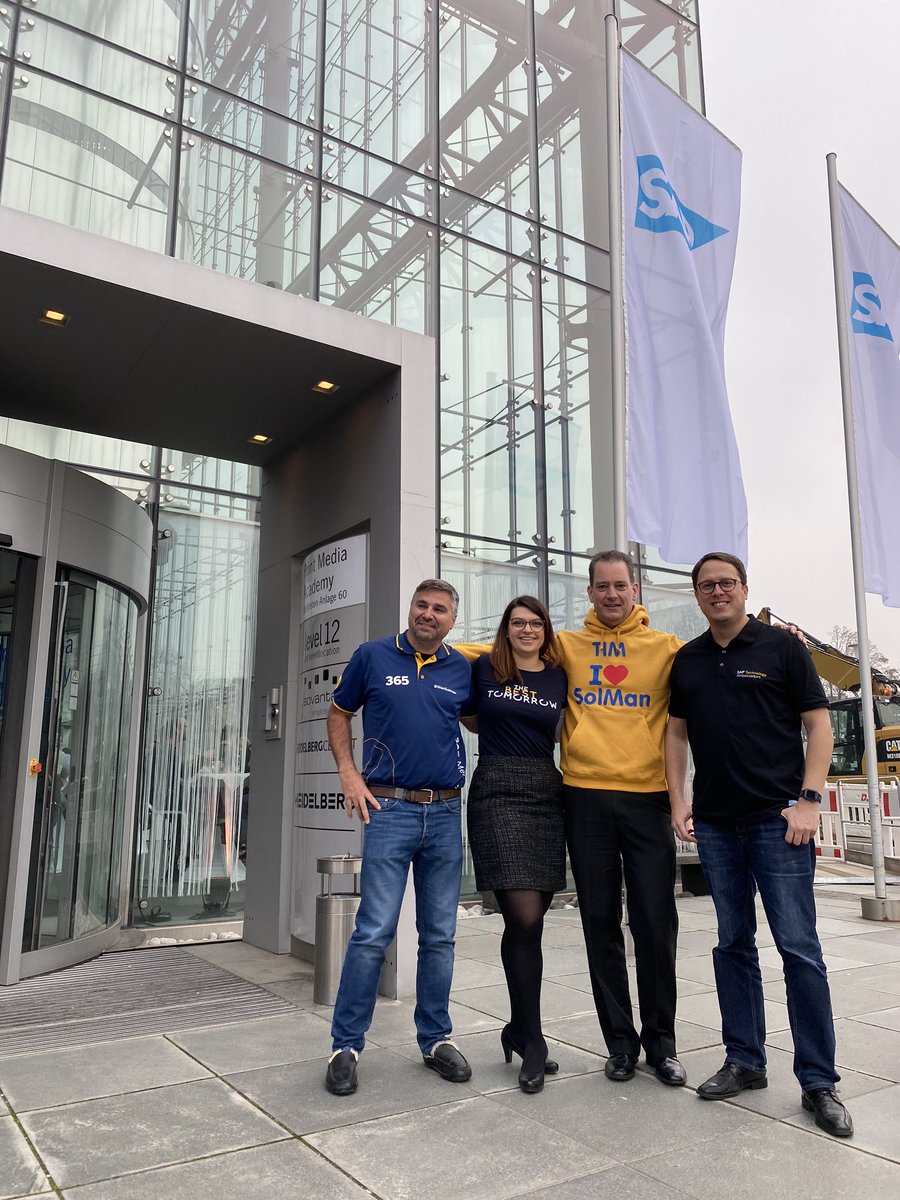WenSolman's tweet photo. Last day of #SAP #Soled19 , great  experience and better networking , is improving every time!!! Next year will we have a new name “SAP ALM summit 2020” :-), thanks to all !! https://t.co/skSCI9ibpP