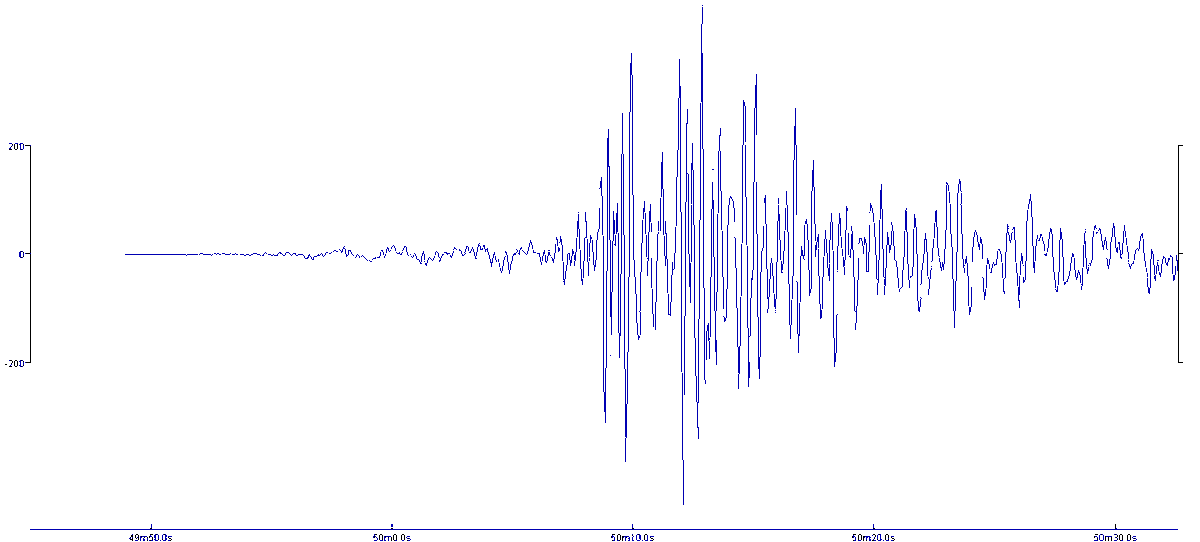 Somerset Earthquake Seismogram