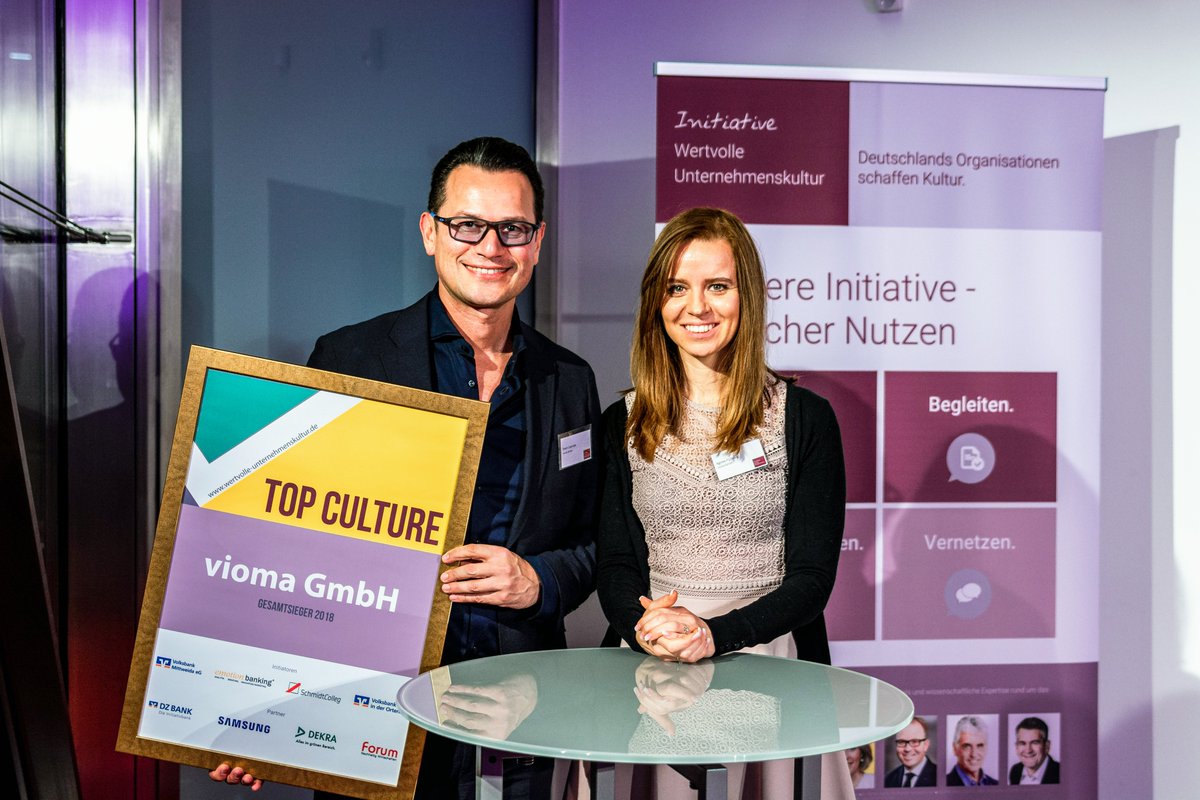Das war unser Forum für #Unternehmenskultur am letzten Donnerstag. Wir freuen uns über zahlreiche Gäste und gratulieren nochmals herzlich unseren 2 #Siegern: MRA GmbH und <a href="/viomaGmbH/">vioma GmbH</a> für den Sieg aus 2018. 
Mehr unter: wertvolle-unternehmenskultur.de/das-war-unser-…
@emotionbanking