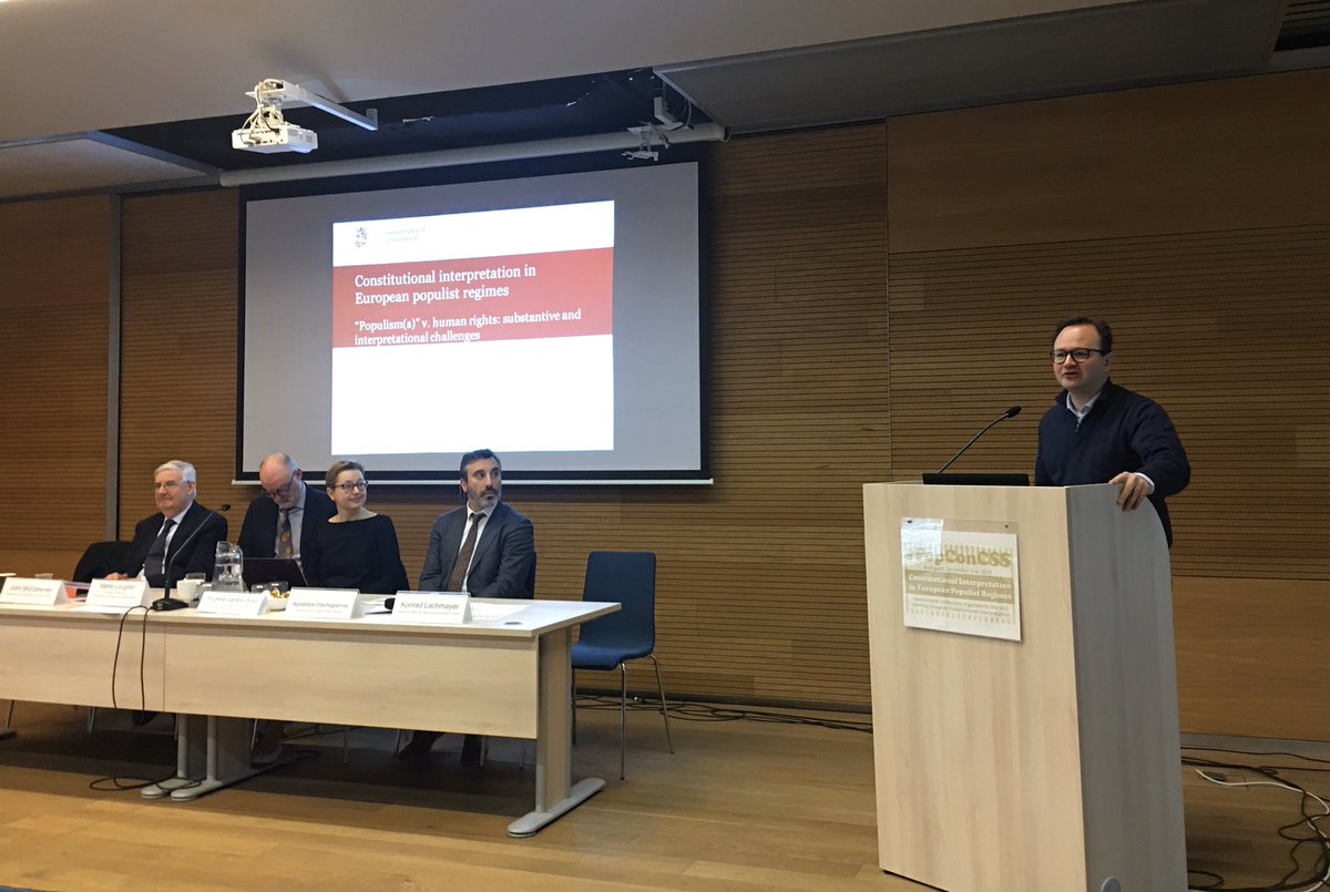 DEMOS_H2020's tweet photo. #Populism is 1 of my serious frustrations. There are too many books on it. Too general,they don’t bring me much that can be used as a tool. As a lawyer, I need to know where it manifests itself specifically so that we can tackle it more practically—@JMorijn @iacl_aidc #PopConCSS https://t.co/qFXb0ja8hi