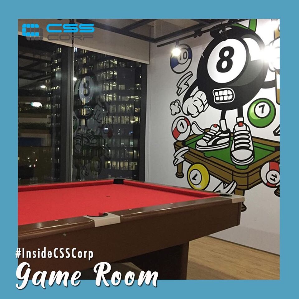 CSSCorp_PH's tweet photo. In CSS Corp, we always work hard, but we PLAY harder! We have facilities where we do recreational activities during our breaks. Want to know and experience what's #InsideCSSCorp? Join us now! https://t.co/ylPNikg91j