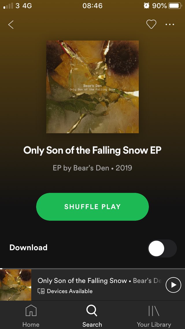 #onlysonofthefallingsnow is out now!! 😍❤️❤️❤️ <a href="/bearsdenmusic/">Bear's Den</a>