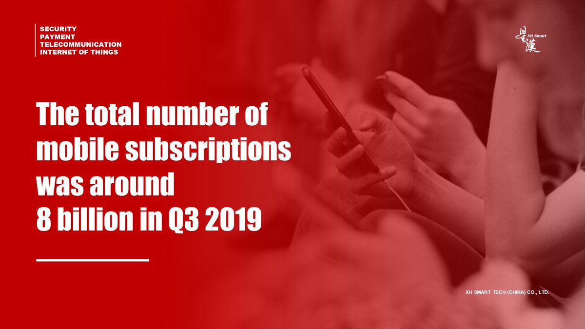 XH_Smartcard's tweet photo. The total number of mobile subscriptions was around 8 billion in Q3 2019 

From 2G to 5G, XH Smart provide most suitable and customized solutions for Mobile Operators around the world.

#XHSmart #Mobilesubscription #4G #5G https://t.co/xOkS8Turqe