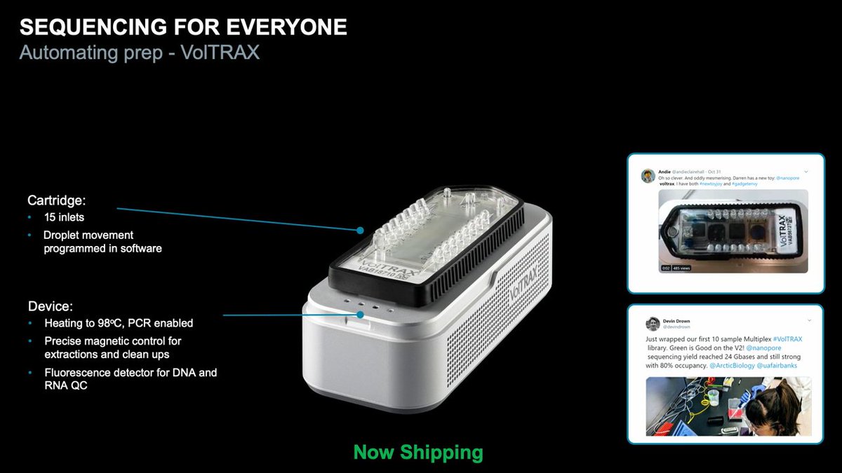 AlbertVilella's tweet photo. #nanoporeconf #VolTRAX has the same technology as TFT screens to move droplets for preparation https://t.co/LtqqSY0gsT