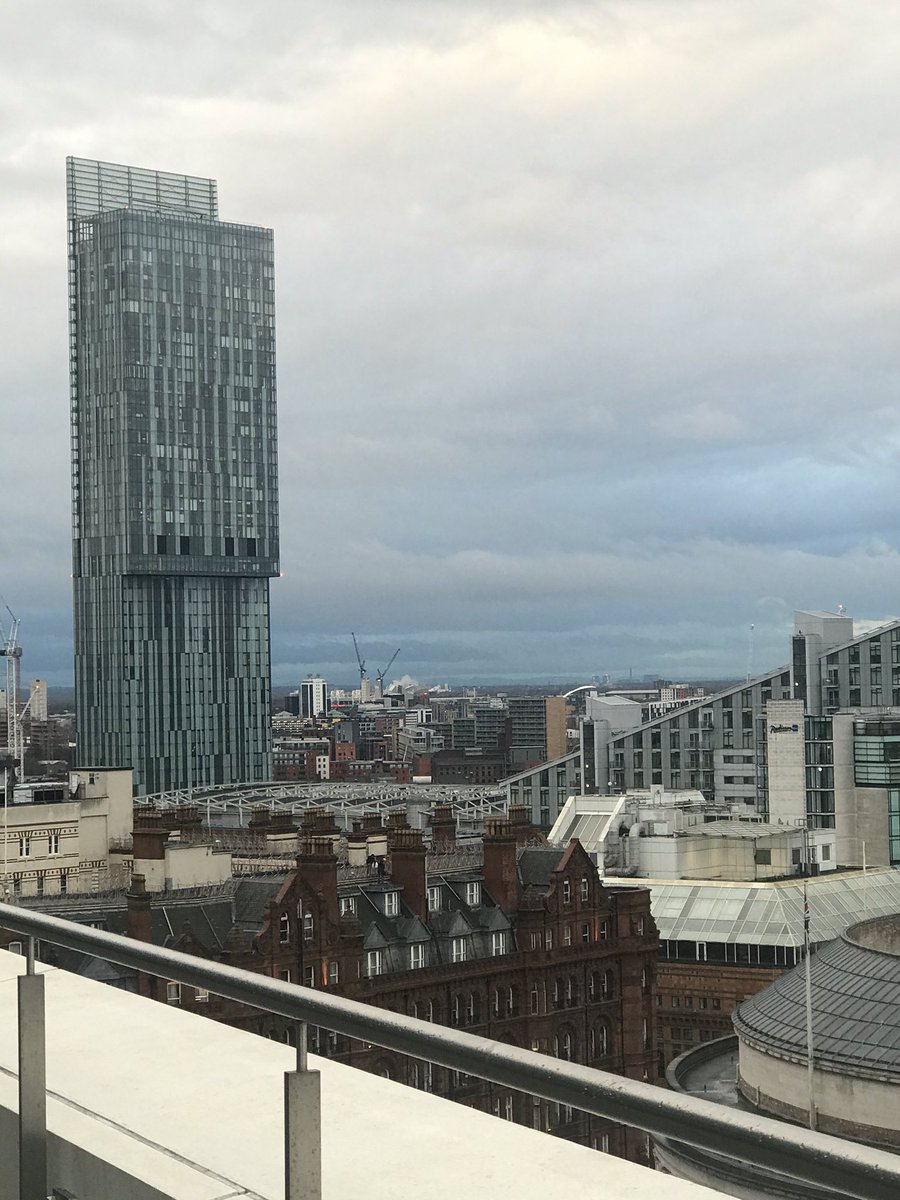 liz_mcque's tweet photo. What a venue for our last day of #springboard19 thanks to @EY_UKI awesome views of Manchester to start the day @TrudyBirtwell @Solace_UK @GrantThorntonUK https://t.co/lcj3xeBBzO