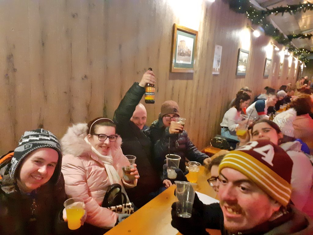 JennyP_NOW's tweet photo. 15 participants from @NOW_Group Thursday night social group Thrive had a great time @BelfastXmasMark with a few drinks @LaverysBelfast the staff were amazing & even reserved us two tables! #JAMcardfriendly https://t.co/QrVJC70Cud