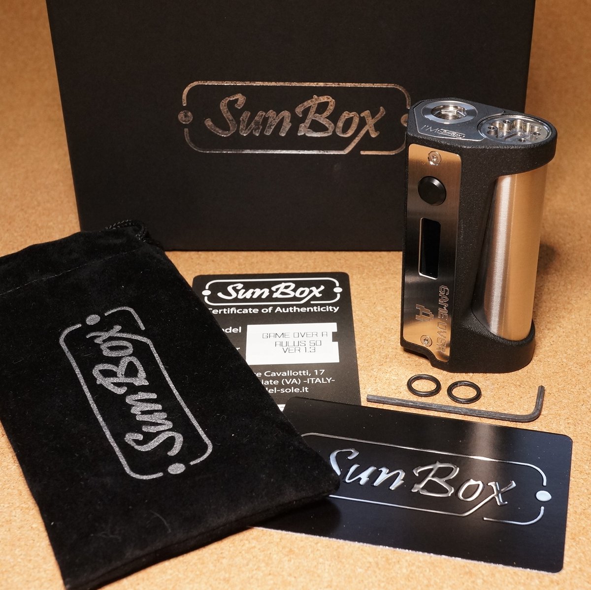 VAlphaline's tweet image. お世話になっております。お手続きの済んだ「SUNBOX｜GAME OVER A - Aulus 50Watt Regulated Squonker Mod」は発送完了しました。到着まで、今しばらくお待ちください。今後共、何卒よろしくお願い申し上げます。#SUNBOX #InfinityMods #GAMEOVER #BF #Regulated #Mod #Vape #vape好きな人と繋がりたい
