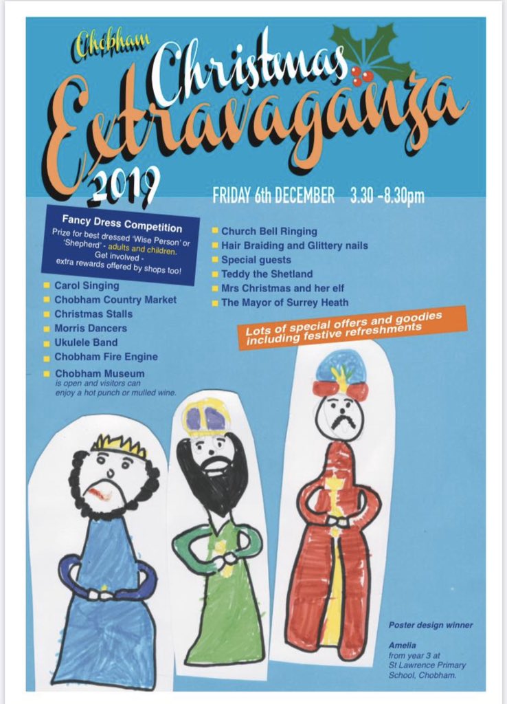 BasilBlueCafe's tweet image. It’s #Chobham Christmas Extravaganza tonight! We are full to bursting with treats &amp;amp; coffee to fuel your late night shopping! Hope to see you later #ShopLocal #SupportLocalBusiness #MincePieSeason