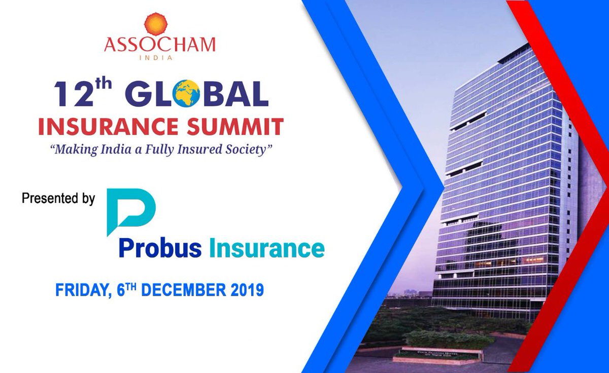 ProbusInsurance's tweet photo. Proud to be one of the sponsor partners for the 12th Global Insurance Summit 2019 by ASSOCHAM at Four Seasons, Mumbai.

Let’s make India 🇮🇳 fully insured society. 

Insured India, Better India! 

#insurance #insurtech #GlobalInsuranceSummit #InsuranceSummit #India #InsureIndia https://t.co/VoDdxycwSg