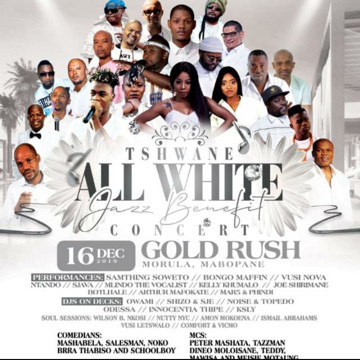 SMUFM97_1's tweet photo. Stand a chance to win 1 of 2 doubles tickets to the Tshwane All White Jazz Benefit Concert by retweeting this post using
#TshwaneAllWhite2019
#SMUFM
#SBWL

The more you retweet the more likely you are to WIN!!! https://t.co/N19LiV6d4b