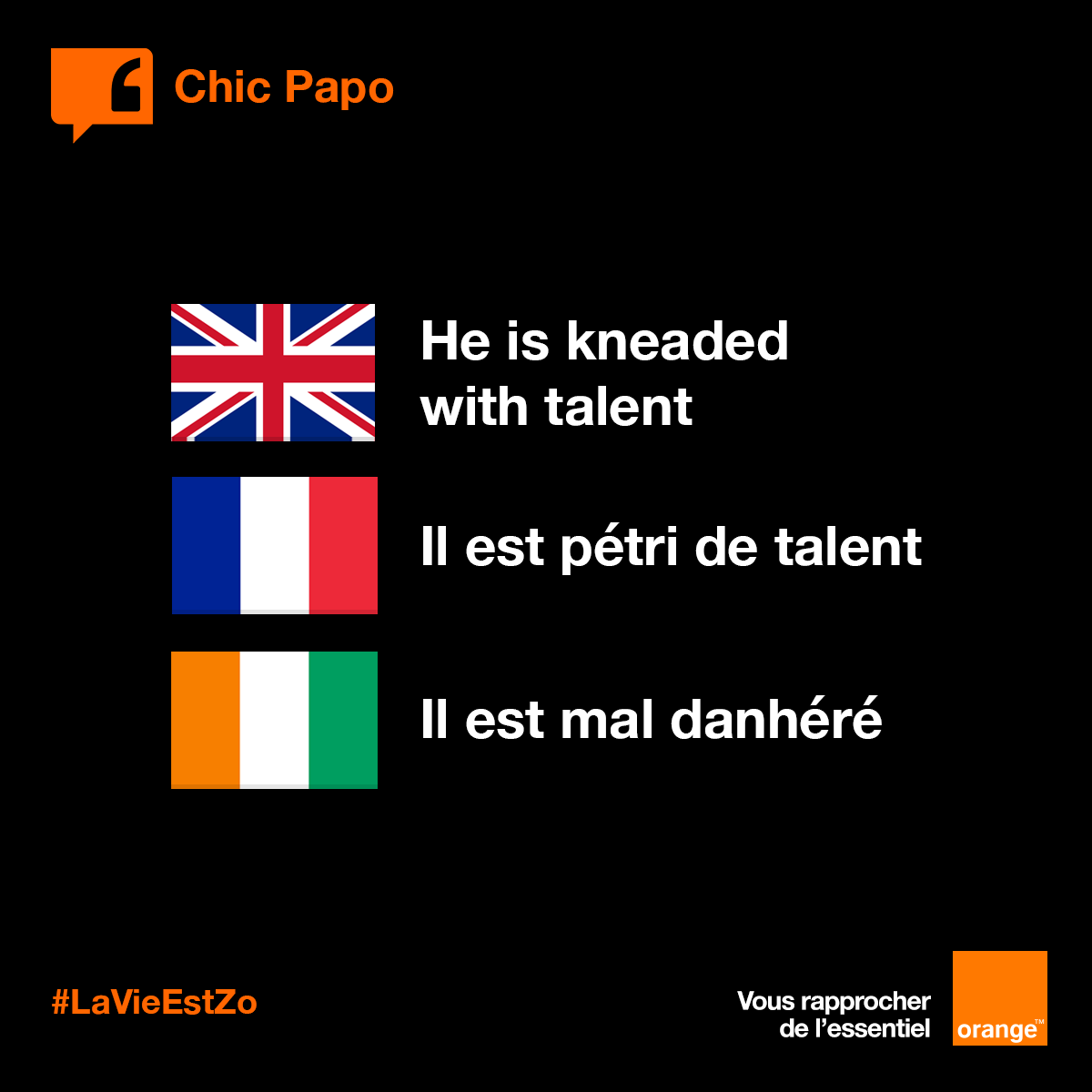 CI_Orange's tweet photo. Seul un ivoirien peut comprendre cette expression 😂. Rt si vous validez 😎. #Kpakpatoya #CI225 https://t.co/ZCiawjL48I