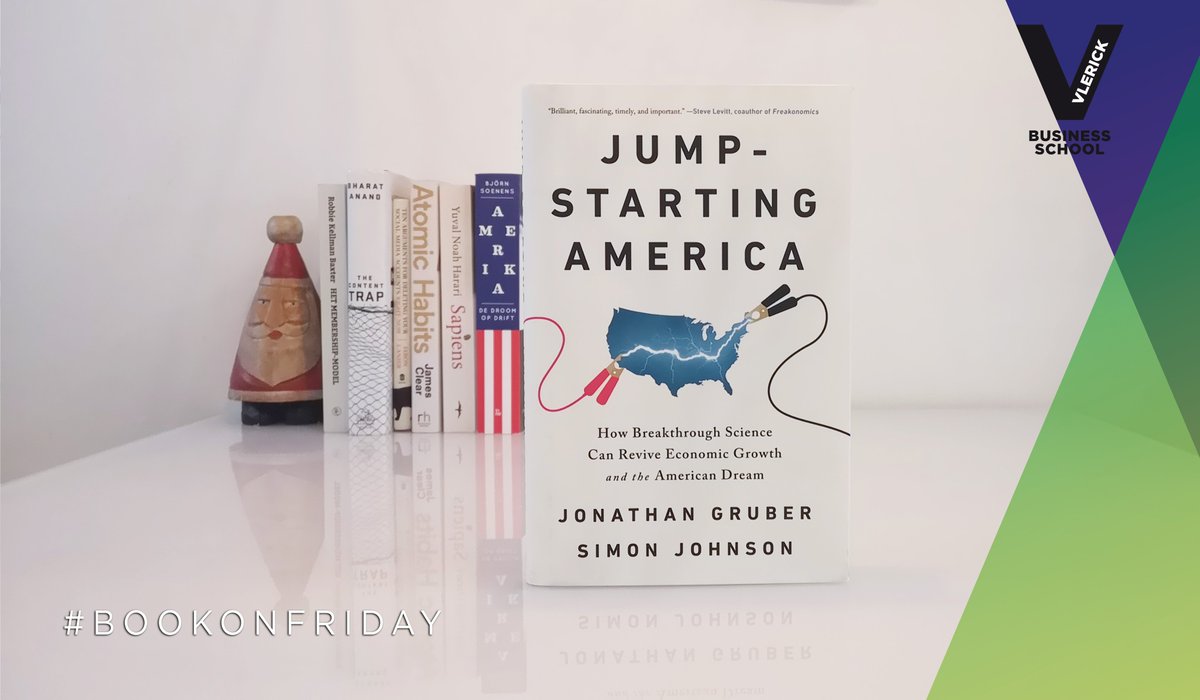 Vlerick's tweet photo. In our #BookonFriday "Jump-Starting America" Jonathan Gruber and Simon Johnson describe how breakthrough science can revive economic growth and the American Dream. #VlerickLibrary #ManagementBooks
>> https://t.co/nhi1g45zEI https://t.co/3E6WQHS1JK