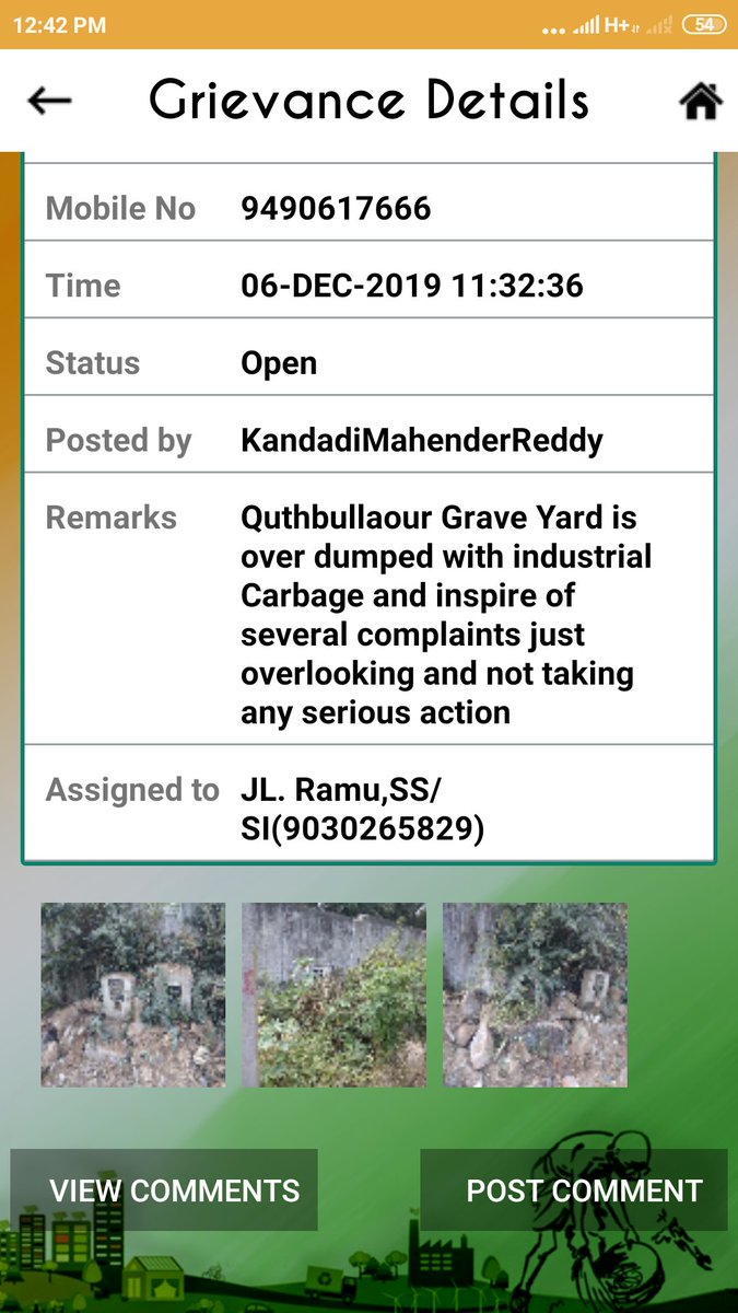 ViceMPP_Mulugu's tweet photo. కుత్బుల్లాపూర్ స్మశానవాటికలో మా కుటుంబసభ్యుల సమదులపై GHMC వ్యర్థలతో నింపి మా మనోభావాలను మరియు మానసిక శోభాకు గురిచేస్తున్నారు

కావున తగిన చర్య తీసుకోవాలని అధికారులను ఆదేశించగాలరు https://t.co/OMWkrEv3Bs
