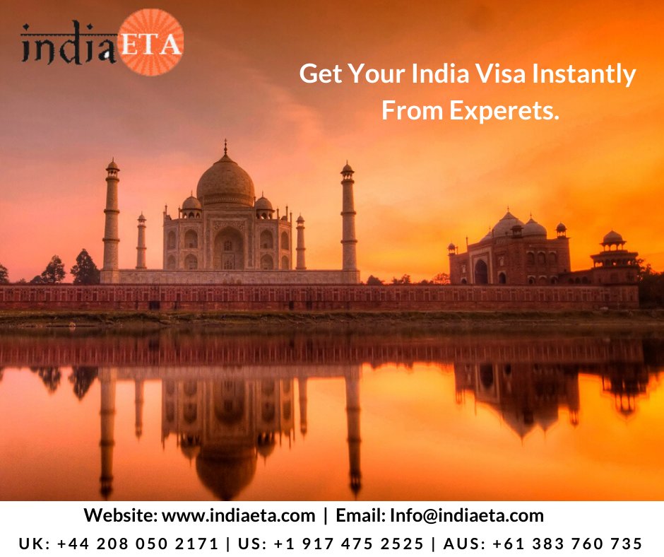 IndiaETAonline's tweet photo. IndiaETA is an Indian Electronic Travel Authority Department. Which helps you to get your Indian e-visa online within in a days.

Contact Us!
Website: https://t.co/Pgywy5ctwo
UK: +44 208 050 2171
US: +1 917 475 2525
Aus: +61 383 760 735
Email: Info@indiaeta.com
#IndianVisa https://t.co/Nllu5I7Ad3
