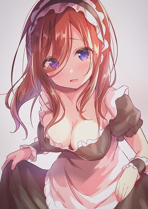 「おかえりなさいませ…♡」
#五等分の花嫁  #中野三玖 