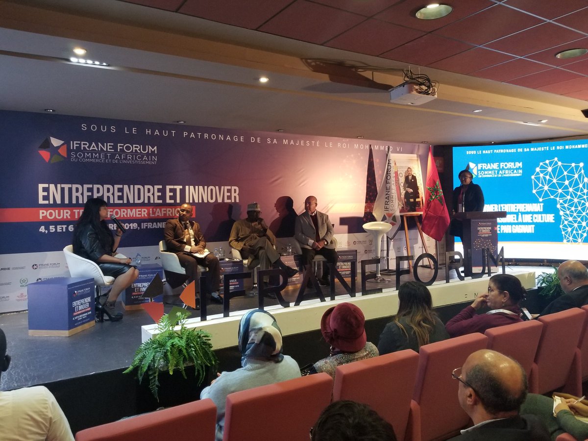 Panel1:Transformer l’entreprenariat d’un choix personnel à une culture de société : le pari gagnant.
Modératrice : Haoua MAMOUDOU
Intervenants :​ Abdourahmane SY, Djallami Mohamadou IDI,Noureddine Hachicha,Zahra Maafiri.
#Maroc  #IfraneForum2019 #iafrika #Africa #Entrepreneurship