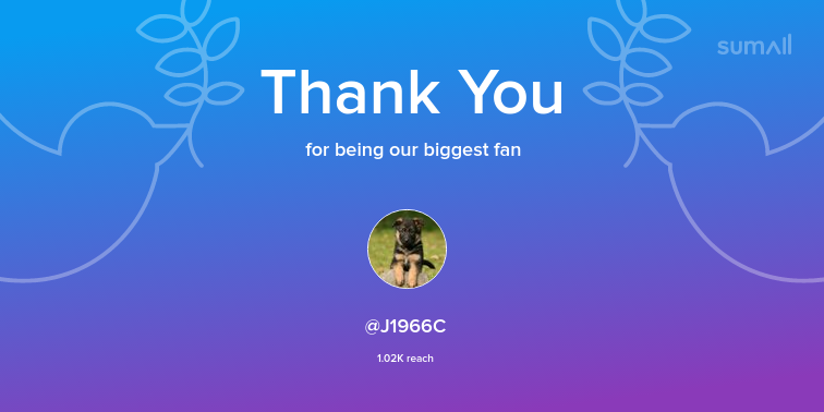 Our biggest fans this week: J1966C. Thank you! via sumall.com/thankyou?utm_s…