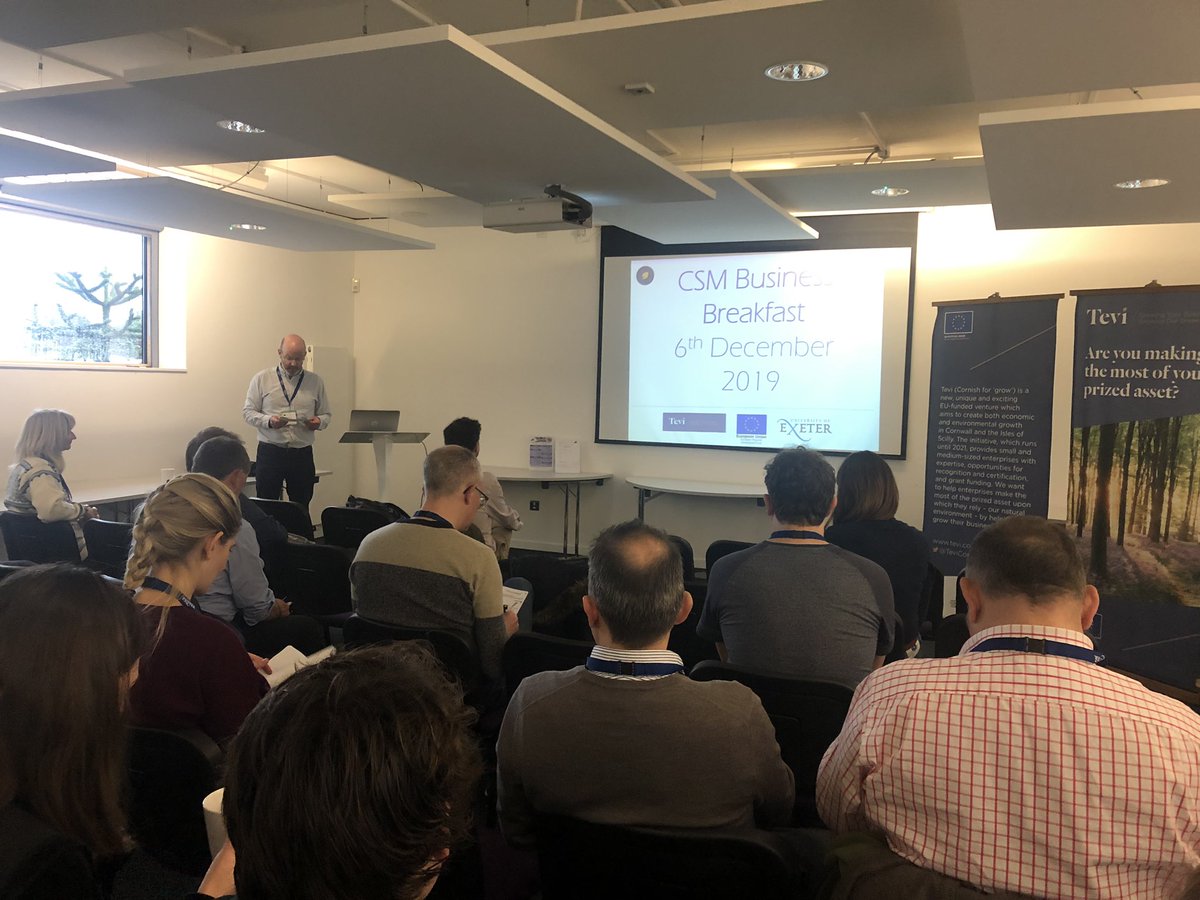 SWgeoscience's tweet photo. Kicking off the @CambSchMines #Business Breakfast about the circular #economy and the #mining industry. Talks from @tevicornwall @Minviro and @RichCraneGeo 

I just learned “tevi” means “grow” in #Cornish 

#cornwall #scicomm #research #sustainable #SME #engagement #environment https://t.co/8IyL9WlCwU