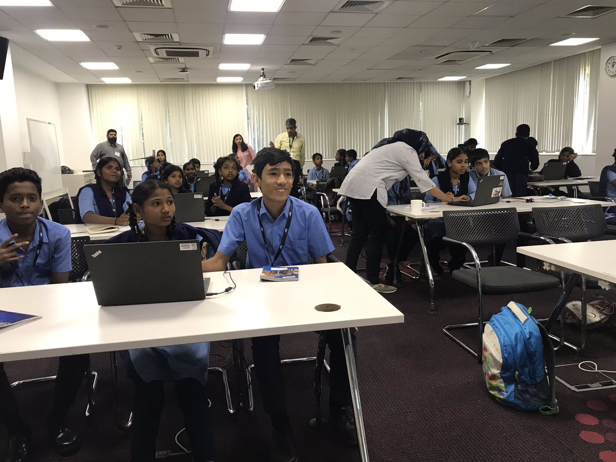 GunjanCPatel's tweet photo. .@SAPLabsIndia organised #SNAP Hack-a-thon for Government School Children of Bengaluru at our campus. 40+ students participated and showcased their skills. 
Kudos to #CSR volunteers for yr long hard work. 

Cluster officers &amp; Principals commended #SAP’s efforts. 

@Code_unnati https://t.co/wvOl9dCmqu