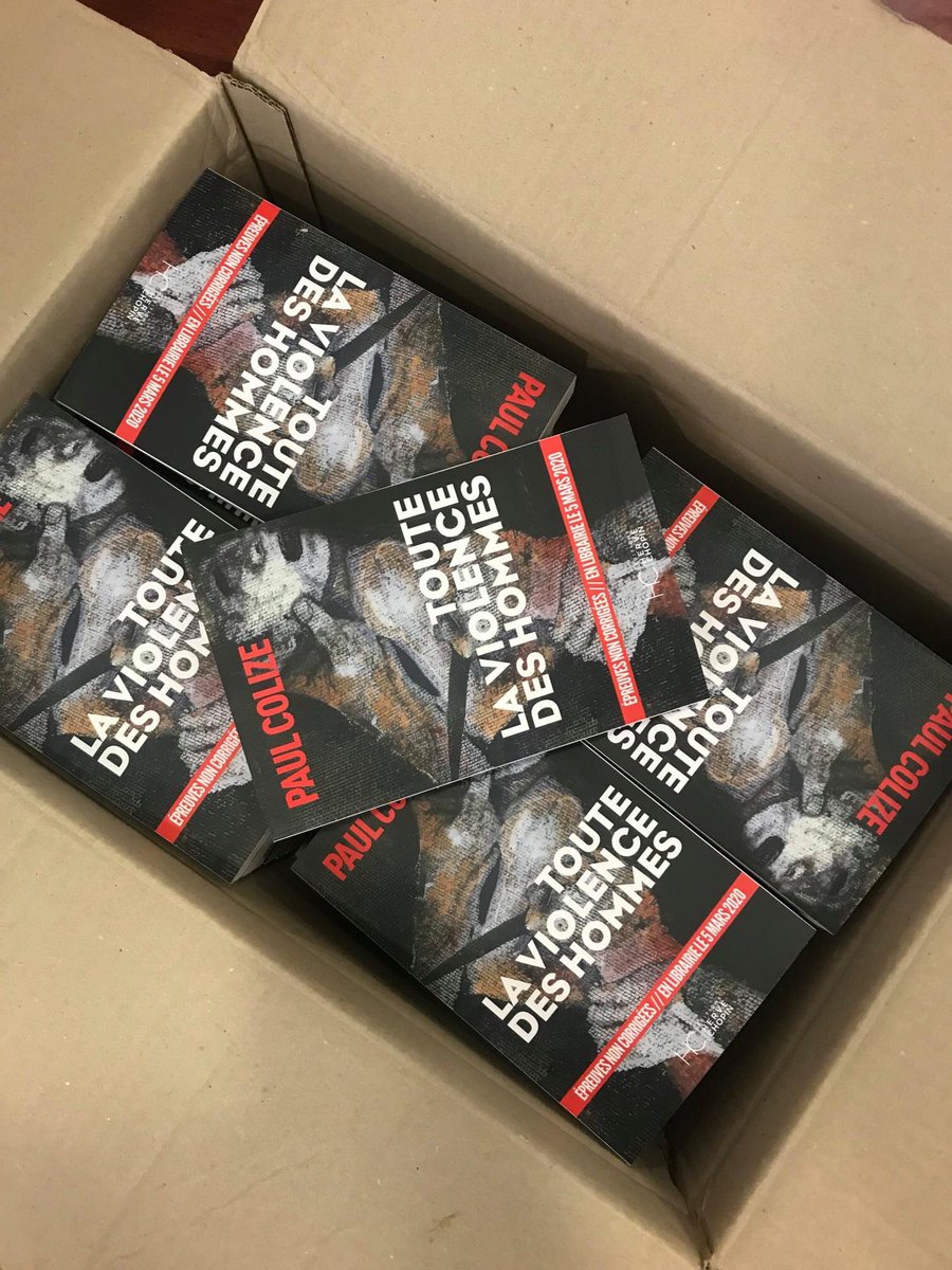 ⚡️ #Nouveauté ⚡️

🗣 Nous venons de recevoir les épreuves non corrigées du prochain Paul Colize : "Toute la violence des hommes" à paraître le 5 mars !

📕 TOUTE LA VIOLENCE DES HOMMES I Paul Colize I Éditions Hervé Chopin