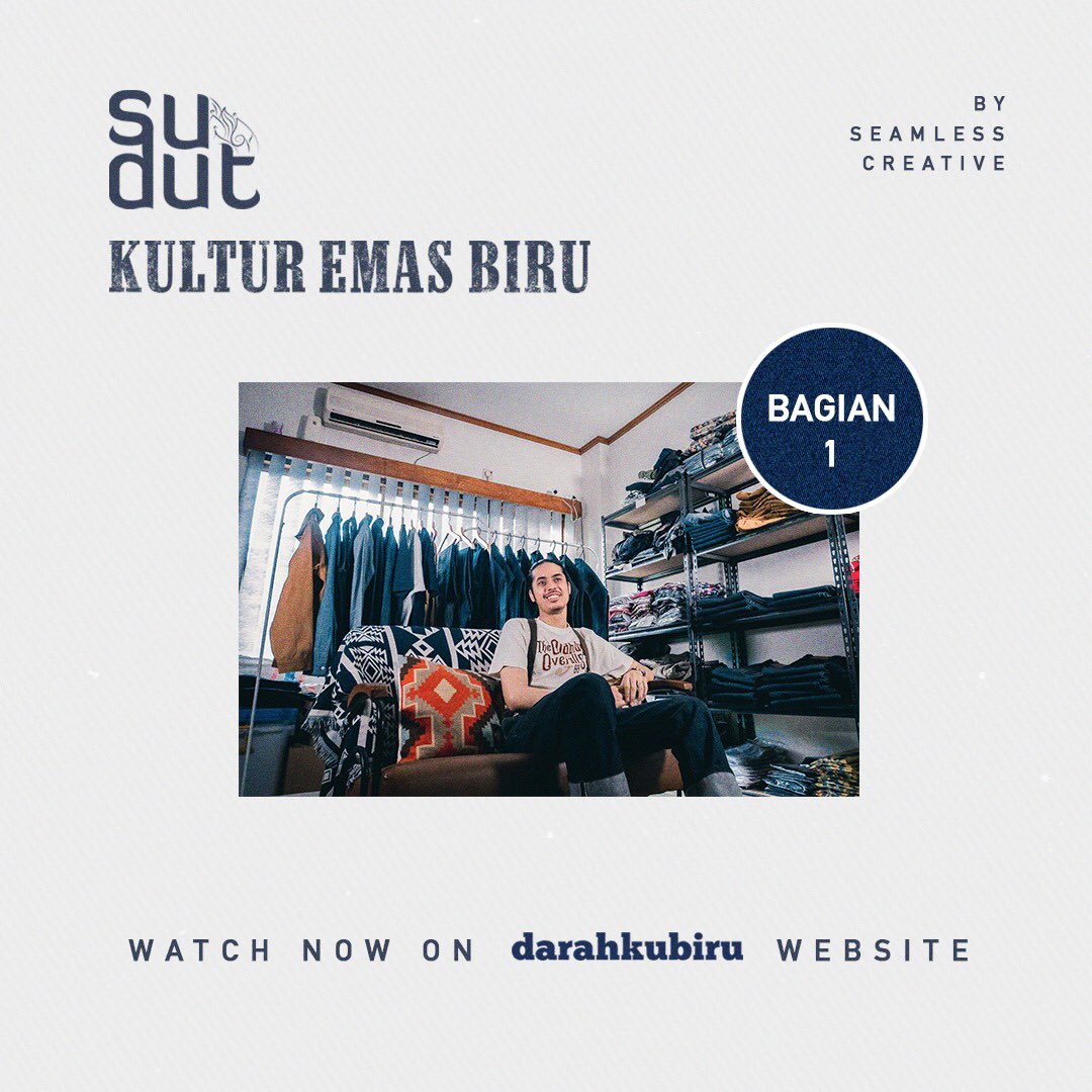 sinemagerbanget's tweet photo. Sebagai orang yang tiap hari pake celana jeans alias denim, gua cukup terbelalak juga mendengar cerita-cerita dari para denimheads di dokumenter SUDUT: KULTUR EMAS BIRU ini.

Cekidot di @darahkubiru buat nonton: https://t.co/yX7ruHnFjE 

#KulturEmasBiru #SUDUT https://t.co/FIGYByqUiR