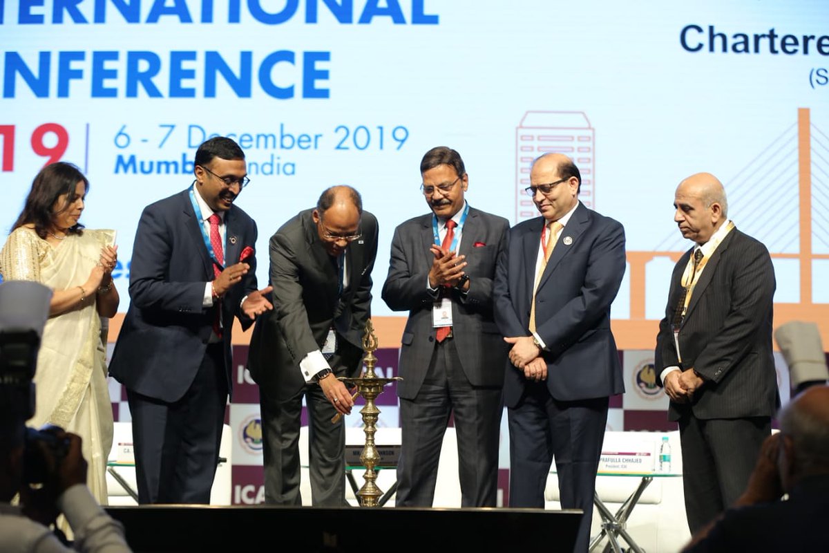 theicai's tweet image. @theicai International Conference ‘Accountancy Profession: Catalyzing Reforms, Creating Values’ started at Mumbai. Thanks to  Alan Johnson, @IFAC Deputy President and  Padma Shri @TNMANOHARAN  for honouring the session. #IntConICAI19 #ic2019 @PrafullaCa @atulguptagst