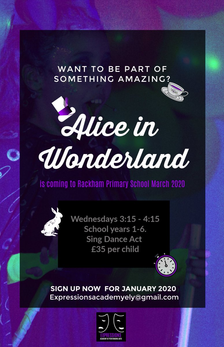 ExpressionsELY's tweet photo. Sign up to be part of something amazing at your school 🎭 @ExpressionsELY @RackhamPrimary https://t.co/ENPlk9LQJh