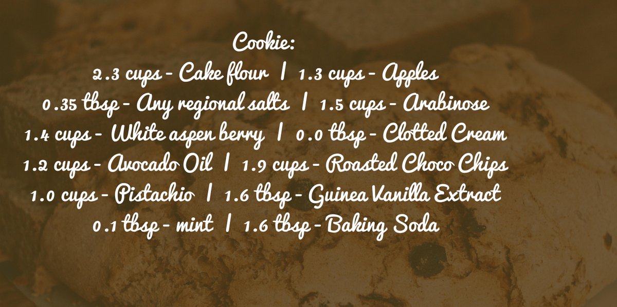 BakeSomeCookie's tweet photo. Cookie #CookieBot #NewRecipe #SmartRecipe #InventFood #Food #Foodie #SweetTooth #Dessert https://t.co/bquo05JF7k