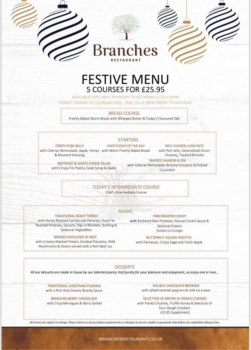 BranchesNCL's tweet photo. Take a look at our delicious Festive menu which is available now🎄 

To make a booking please visit https://t.co/Ai4uWM5eDE https://t.co/yYRD7H7Uic