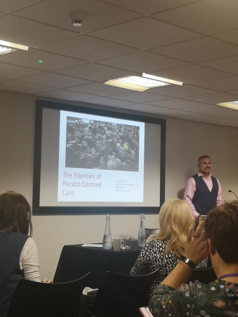 KellyOTCaseMan's tweet photo. Starting Day Two of @RCOT_MH conference with a keynote from @Keirwales #RCOTSSMH19 https://t.co/91rqbshnRL