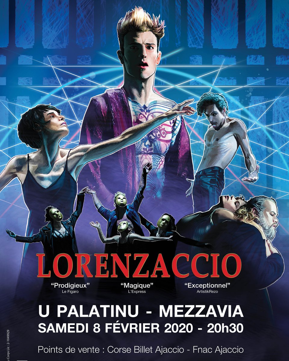 VilledAjaccio's tweet photo. Spectacle|🎭
En février 2020, @MCPietragalla - #Derouault vous proposent « #Lorenzaccio » à @UPalatinu, d'après l'oeuvre d'Alfred de Musset !
💭 « Une performance physique remarquable, d’une créativité folle…Magique ! » @LEXPRESS
Billets 👉🏻 https://t.co/YhbCMRz9Sx
#ajaccio https://t.co/wHAvGVc2fp