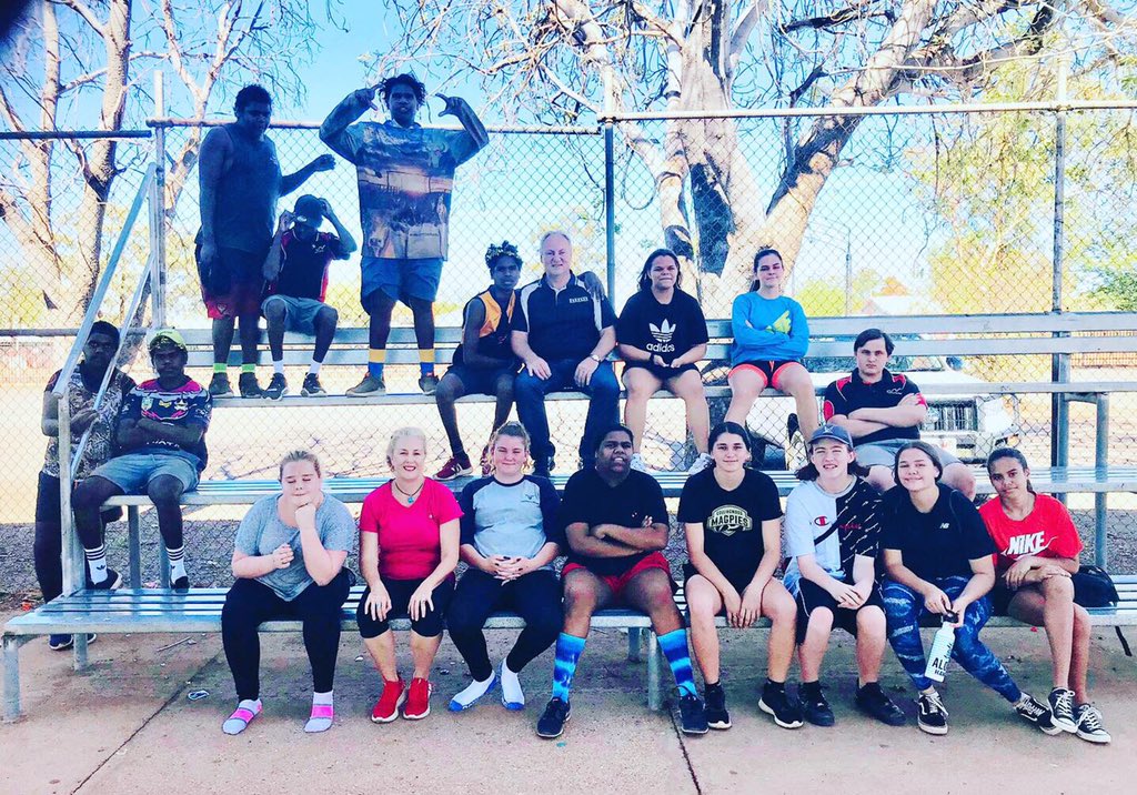 SteveEdgoMLA's tweet photo. It's fantastic having AdamDrake in #TennantCreek working and engaging with our #Future #Stars through delivery of the #BalancedChoiceProgramme. Well done and thank-you to #KarenSheldon AM and Adam for bringing such a valuable and inspiring program to Tennant Creek. https://t.co/3ln927xlRW