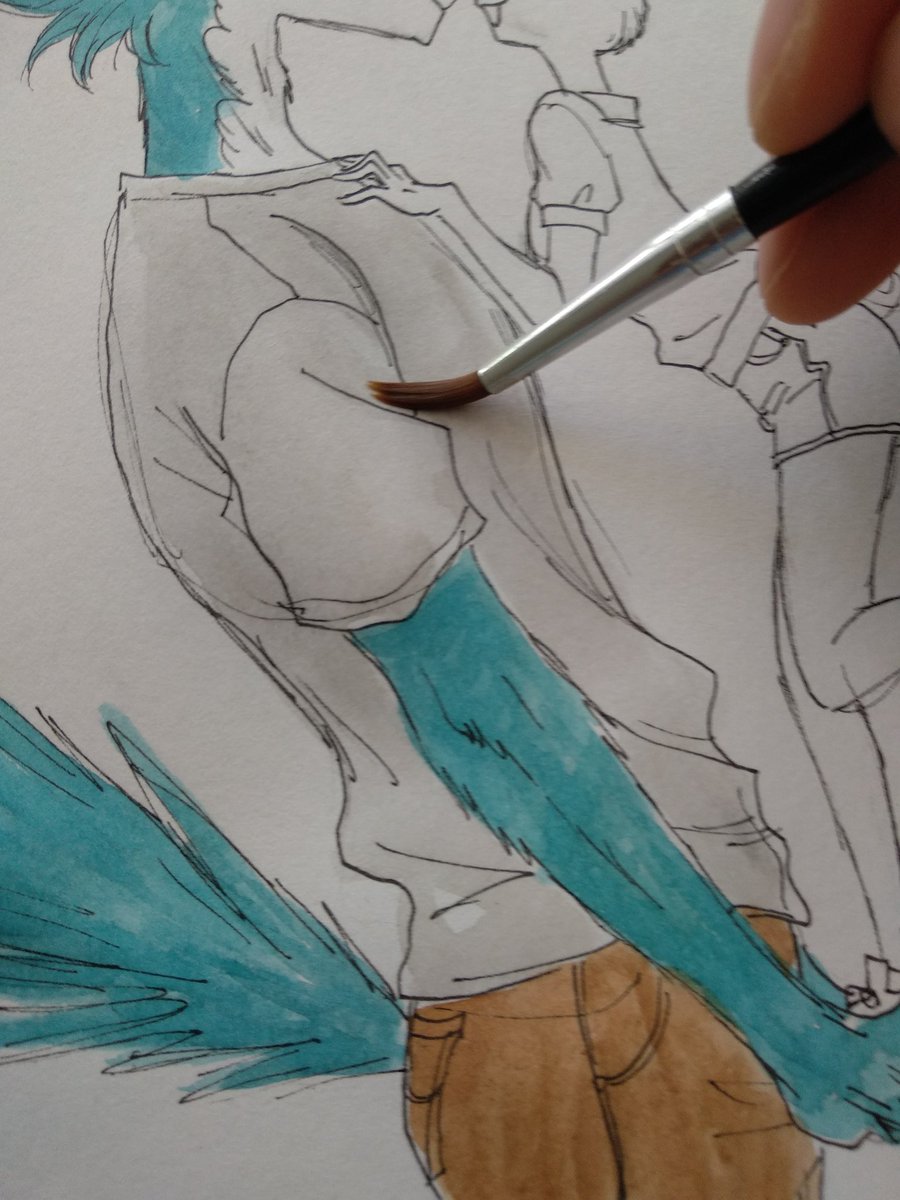 Monyta_art28's tweet photo. From my little sketch book 🐺🐰🦌🐺 #watercolour #beastars #monyta https://t.co/KVKxgWLYyY