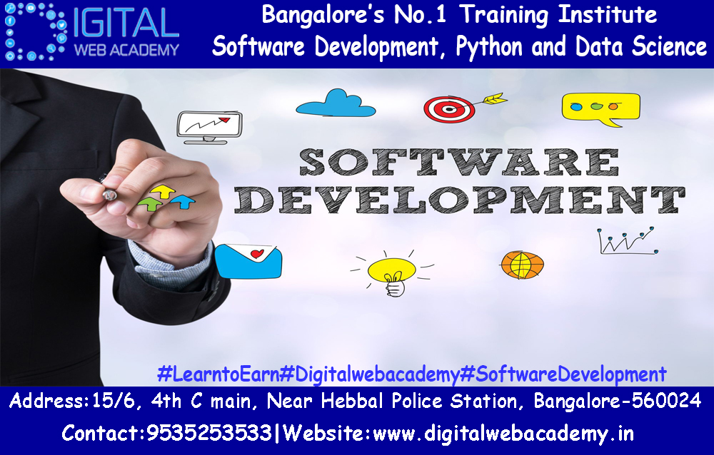 Only You Can Change Your Life. No One Can Do It For You.
#DigitalWebAcademy
#SoftwareDevelopment
#PlacementsAssured
Best Institute For Software Development, Python and Data ScienceTraining In Hebbal.
For More info.www.digitalwebacademy.in
Call:9535253533