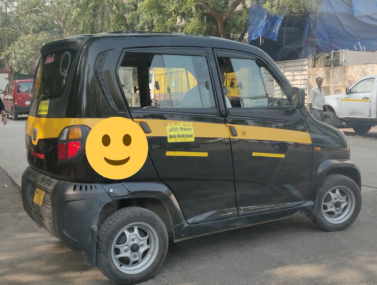 MyOwnVedas's tweet photo. I guess this is the future of Autos in #Mumbai #BajajQuiet https://t.co/dZW6snBTj2