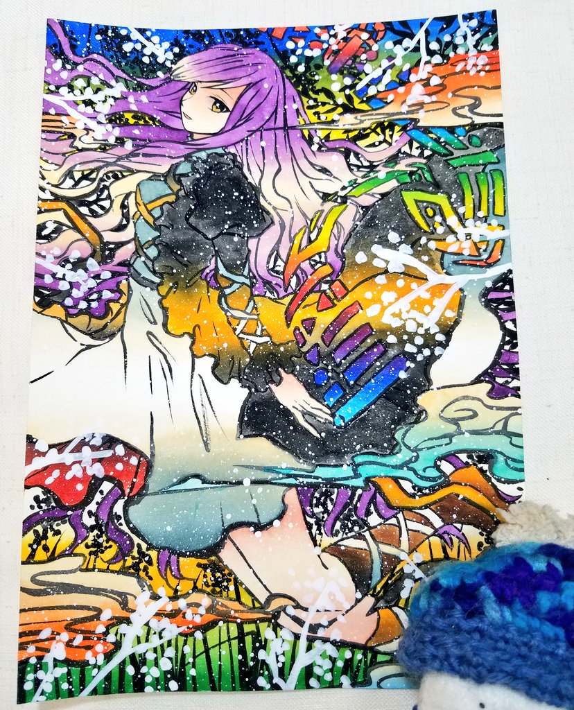 完成したイラスト達です 今回はカラーインクも使用しました Potatoのイラスト 完成したイラスト達です 今回はカラーインクも使用しました Potatoのイラスト