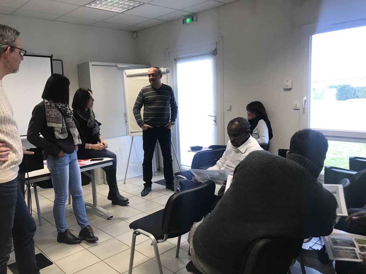 Un jeudi dédié au #Batiment avec le #GEIQ #BTP et <a href="/BTPCFAAin/">BTP CFA Ain</a> et des #candidats en  parcours #FLE (Français Langue Étrangère) #refugies d’#Afrique orientale. 
Une vraie leçon donnée par ces candidats tant leur volonté de trouver du travail était manifeste !
geiqbtp.fr