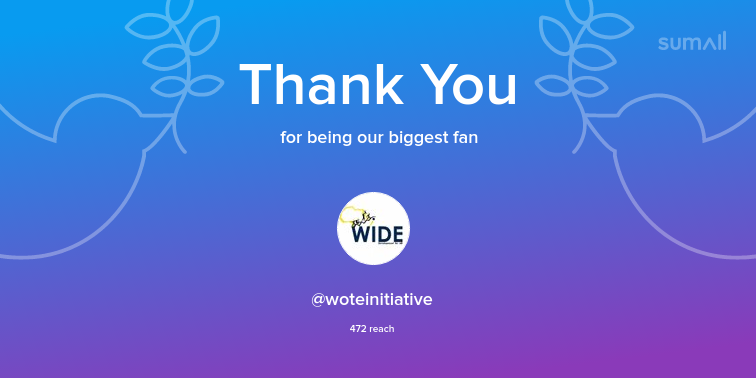 EcawTanzania's tweet photo. Our biggest fans this week: woteinitiative. Thank you! via https://t.co/PqYv587Dis https://t.co/ibZ3Oa627s