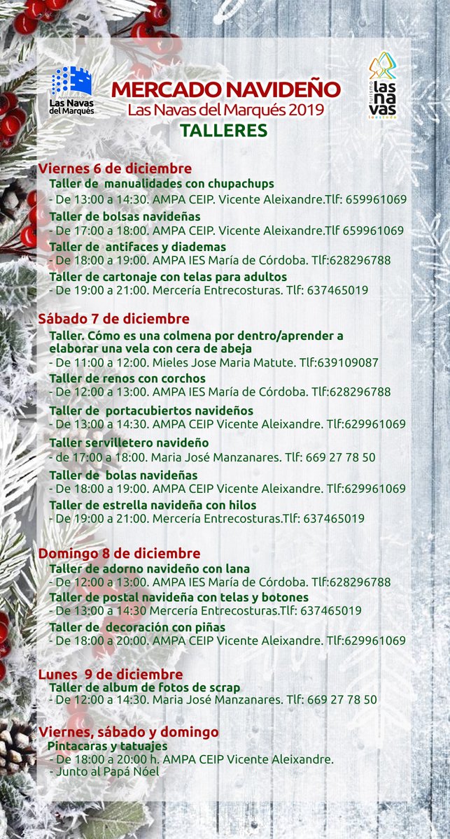 periodiconavas's tweet photo. https://t.co/hJVfamxUZI Arranca el Mercado Navideño en Las Navas del Marqués https://t.co/LEIjgeWt2D