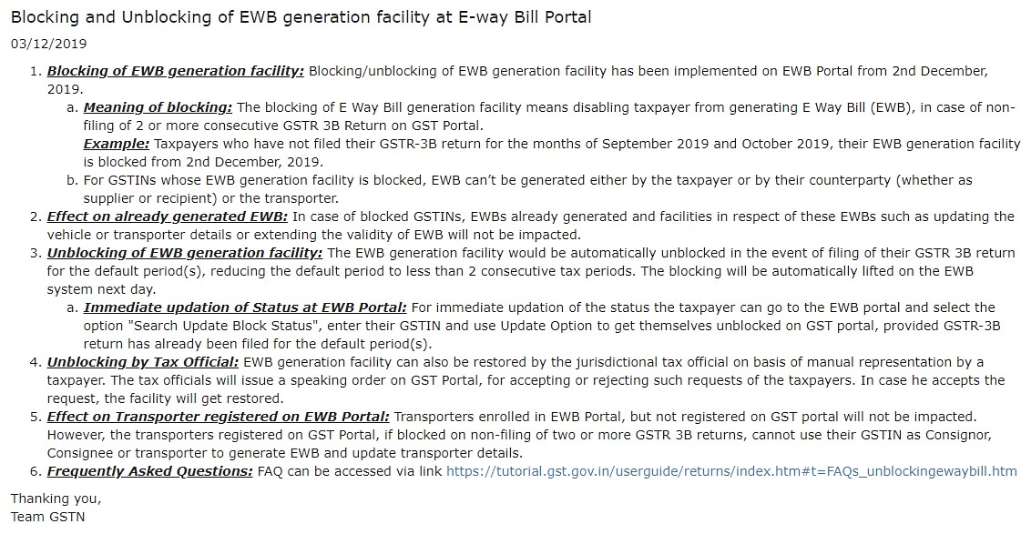 companybanao's tweet photo. Blocking and unblocking #gst #eway_bill https://t.co/QgNDlRBnhS