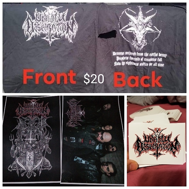 unholydesecr8's tweet photo. Merch anyone ?
#deathmetal #blackmetal #thrashmetal #extrememetal #metal #metalposters #metalshirts #metalstickers #metalmerch #rgvmetalscene #texasmetalscene #usa #deathvocalist #drummer #guitarist #bassist https://t.co/3BiTpagHlG