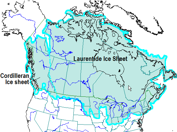 HistoryTO3's tweet photo. Cordilleran and Laurentide Ice Sheets - by Steven Earle https://t.co/1YfN0zrDJe