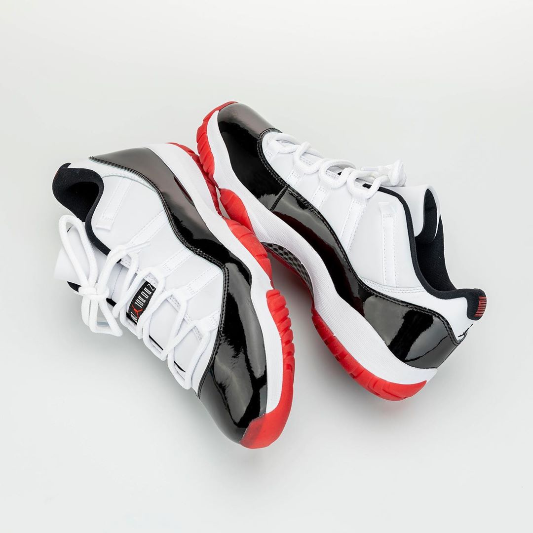Air Jordan 11 Low 黑白 Concord 康扣和黑红 Bred二合一 发售日期：2020年4月25日 货号：AV2187-160